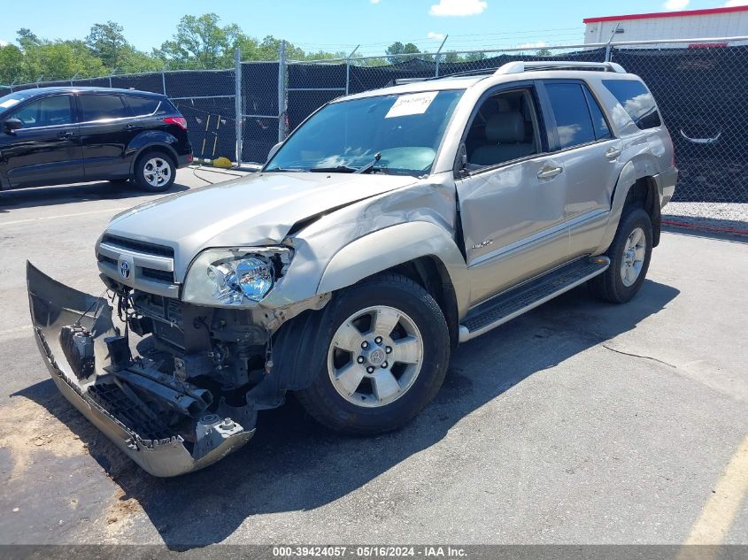 2003 Toyota 4Runner Limited V8 VIN: JTEZT17R230004835 Lot: 39424057