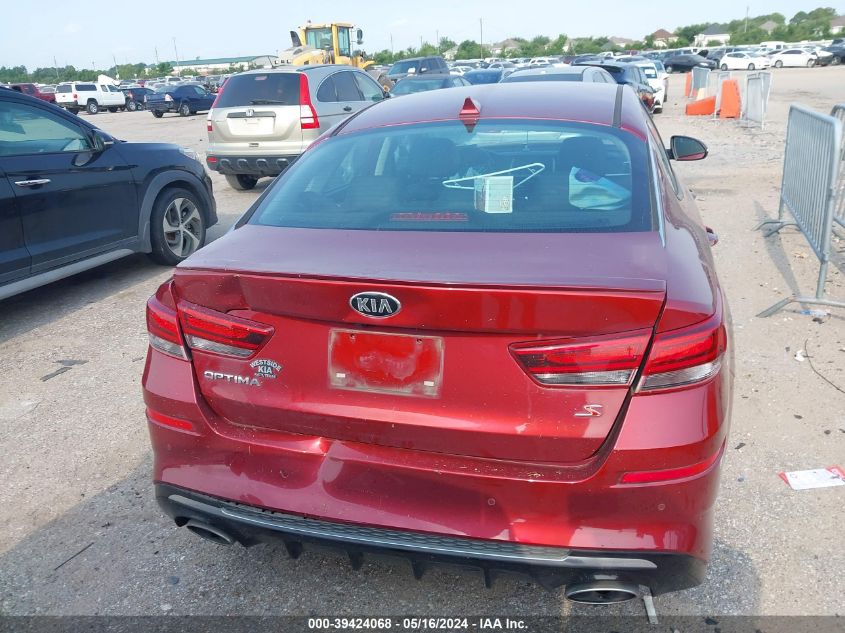 2019 Kia Optima S VIN: 5XXGT4L33KG280713 Lot: 39424068