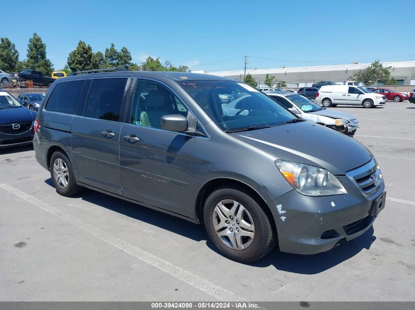 2007 Honda Odyssey Ex-L VIN: 5FNRL38777B095489 Lot: 39424098