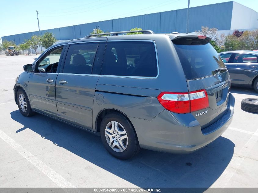 2007 Honda Odyssey Ex-L VIN: 5FNRL38777B095489 Lot: 39424098