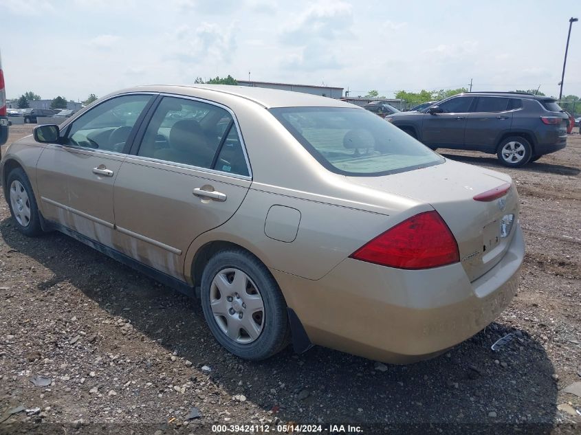 2007 Honda Accord 2.4 Lx VIN: 1HGCM56447A060765 Lot: 39424112