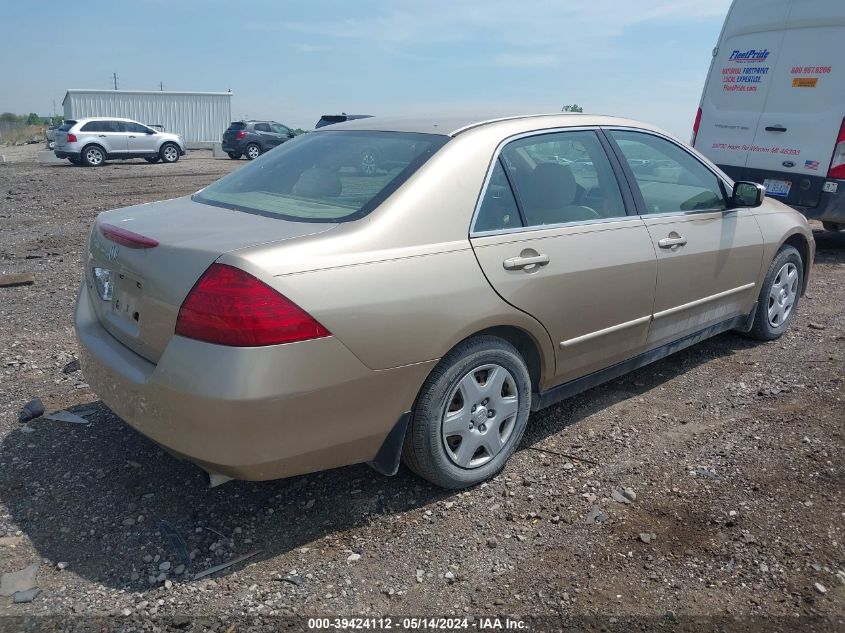 2007 Honda Accord 2.4 Lx VIN: 1HGCM56447A060765 Lot: 39424112