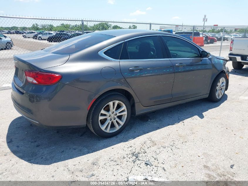 2016 Chrysler 200 Limited VIN: 1C3CCCAB5GN129178 Lot: 39424126