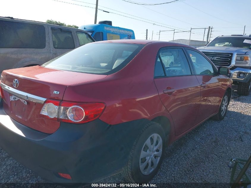 2011 Toyota Corolla Le VIN: 2T1BU4EE0BC592582 Lot: 39424132