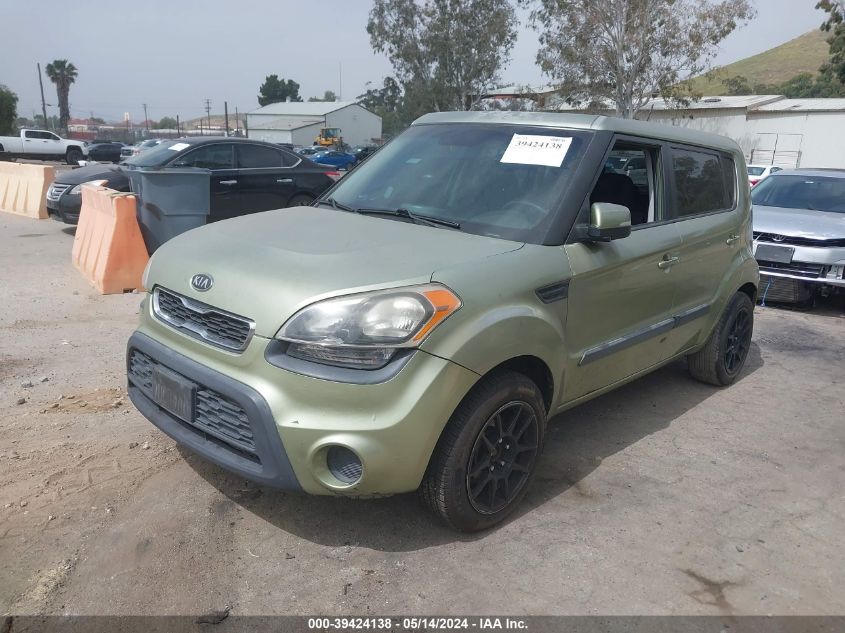 2012 Kia Soul + VIN: KNDJT2A63C7376424 Lot: 39424138