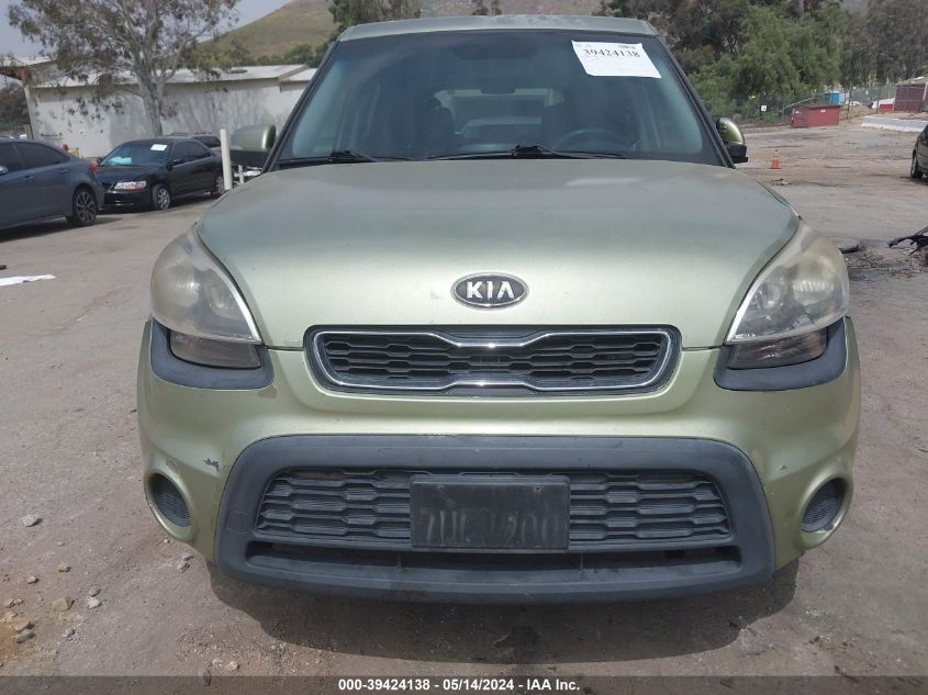 2012 Kia Soul + VIN: KNDJT2A63C7376424 Lot: 39424138