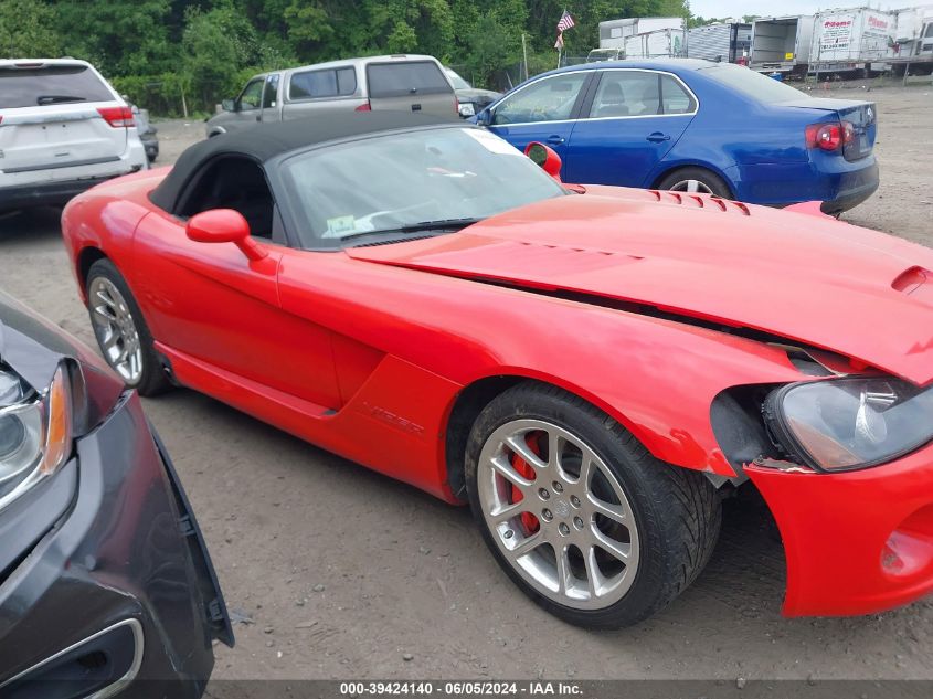 2005 Dodge Viper Srt10 VIN: 1B3JZ65Z85V500150 Lot: 39424140