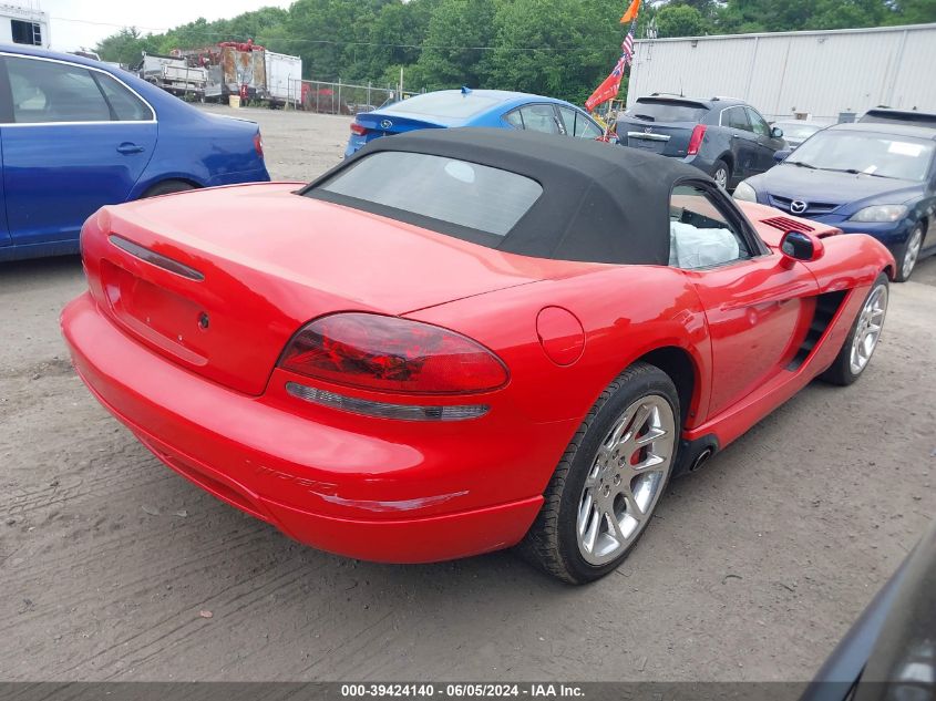 2005 Dodge Viper Srt10 VIN: 1B3JZ65Z85V500150 Lot: 39424140