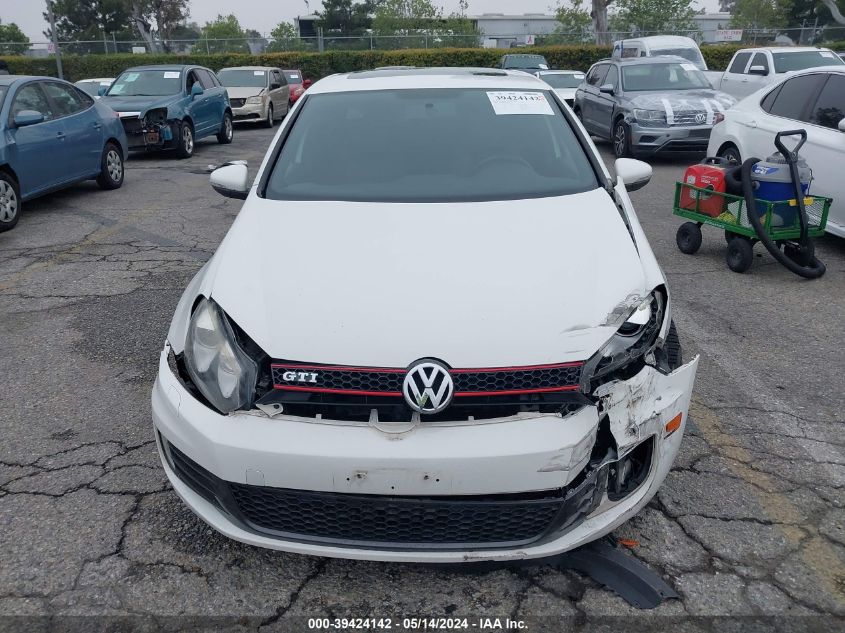 2012 Volkswagen Gti VIN: WVWHD7AJ4CW054765 Lot: 39424142
