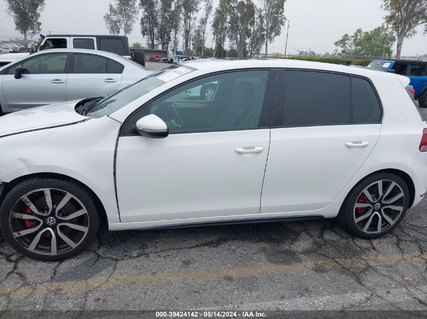 2012 Volkswagen Gti VIN: WVWHD7AJ4CW054765 Lot: 39424142