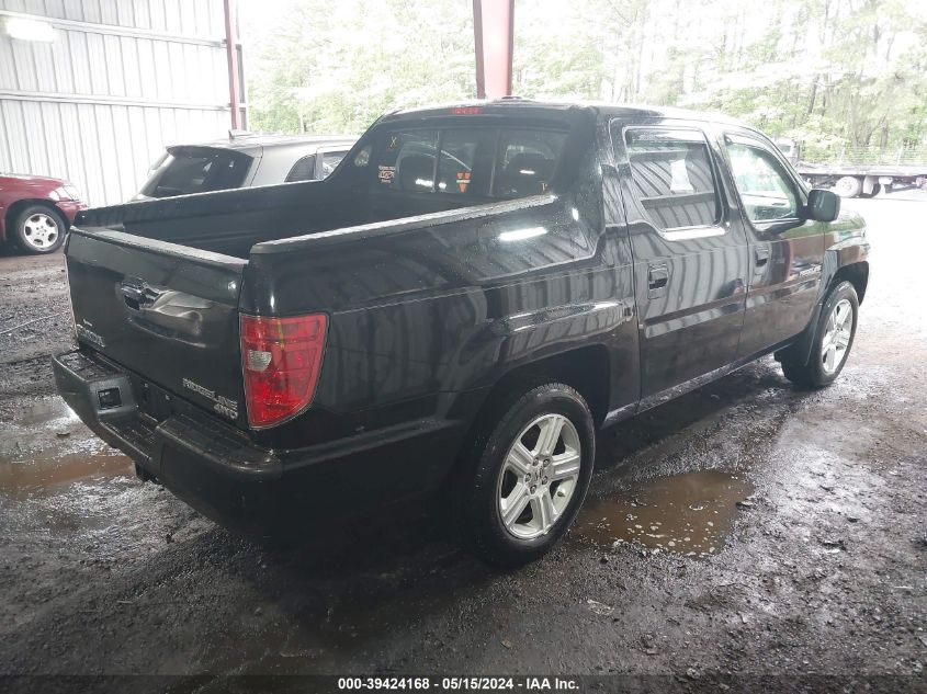 2011 Honda Ridgeline Rtl VIN: 5FPYK1F53BB004142 Lot: 39424168