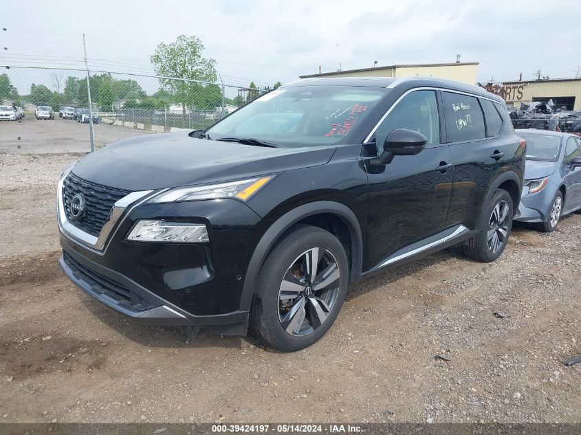 2023 Nissan Rogue Sl Intelligent Awd VIN: 5N1BT3CB8PC791767 Lot: 39424197