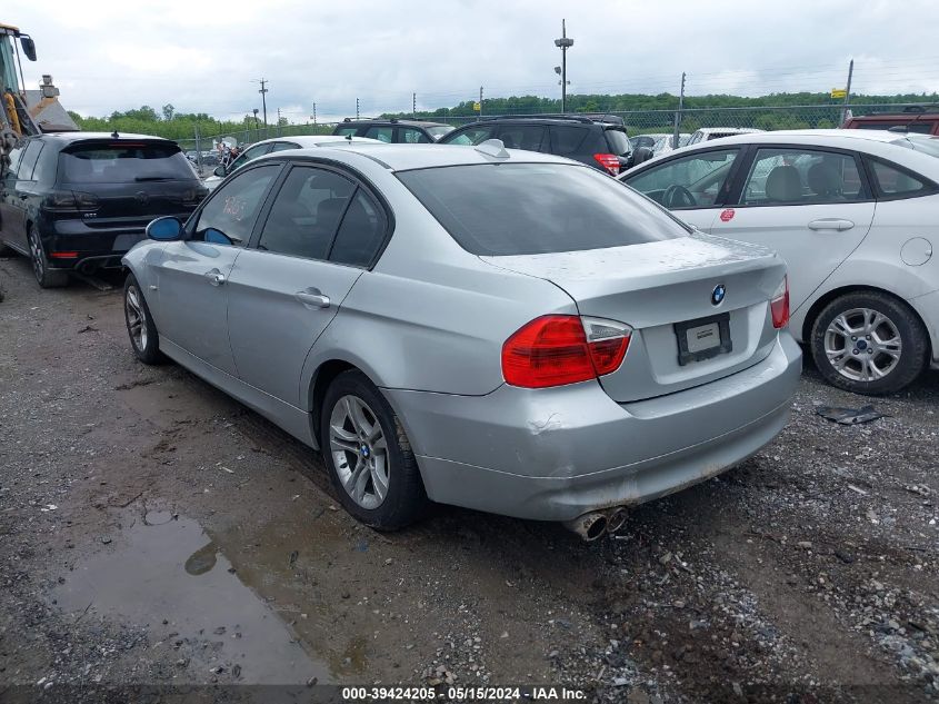 2008 BMW 328I VIN: WBAVA33568P143577 Lot: 39424205