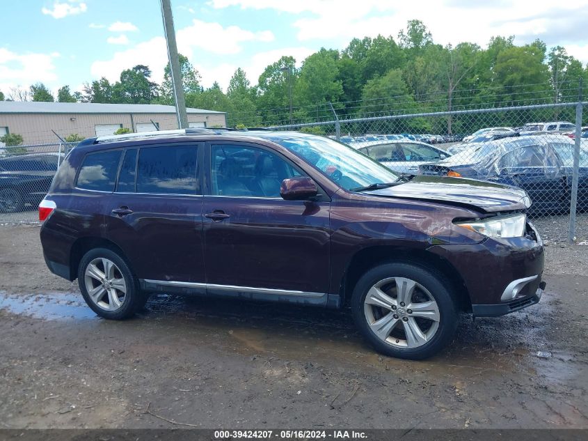 2012 Toyota Highlander Se V6 VIN: 5TDBK3EHXCS165266 Lot: 39424207