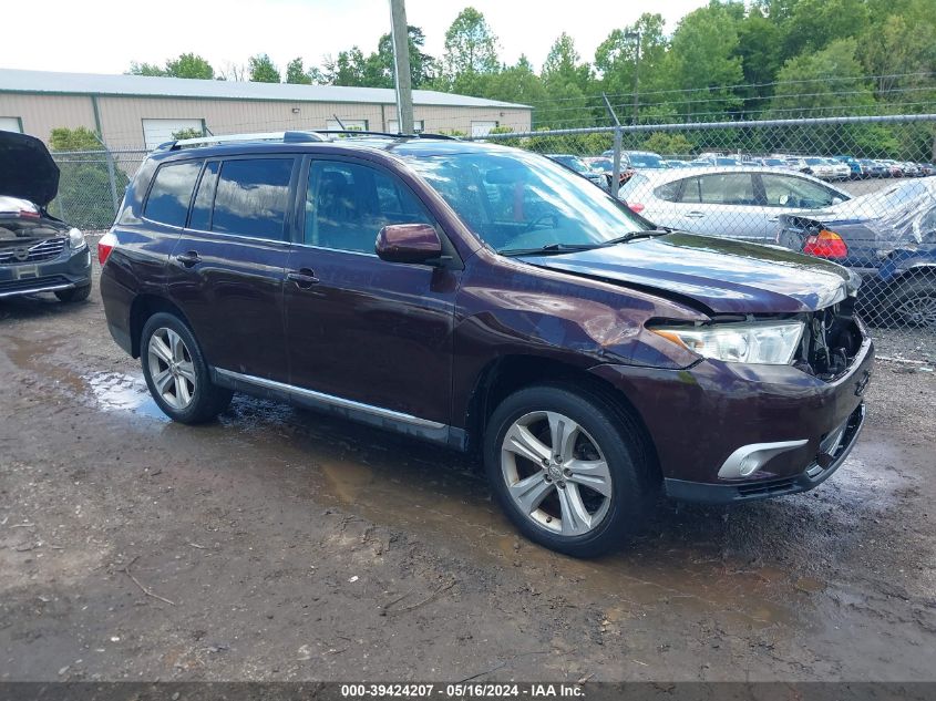 2012 Toyota Highlander Se V6 VIN: 5TDBK3EHXCS165266 Lot: 39424207