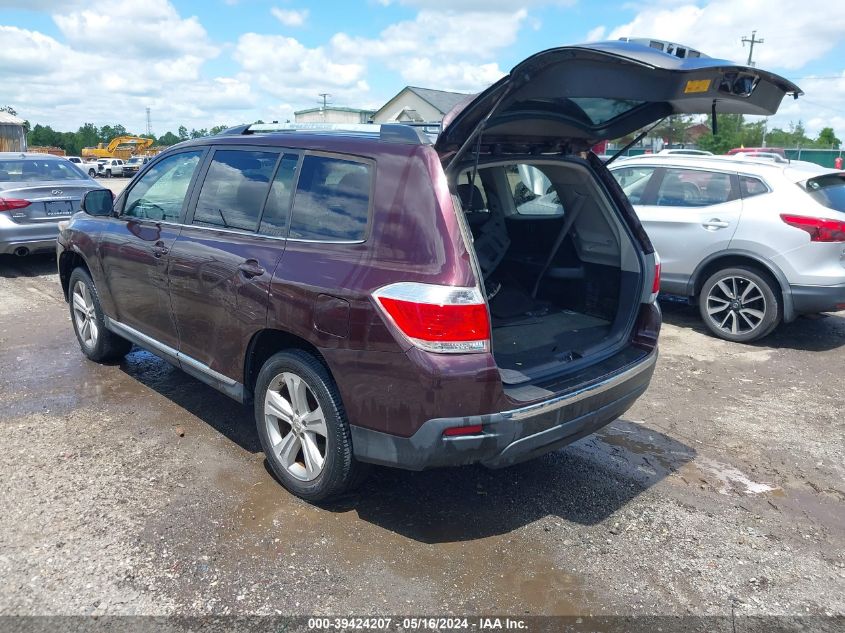 2012 Toyota Highlander Se V6 VIN: 5TDBK3EHXCS165266 Lot: 39424207