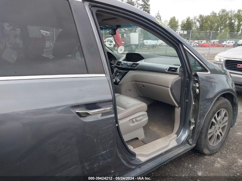 2011 Honda Odyssey Ex-L VIN: 5FNRL5H62BB001952 Lot: 39424212