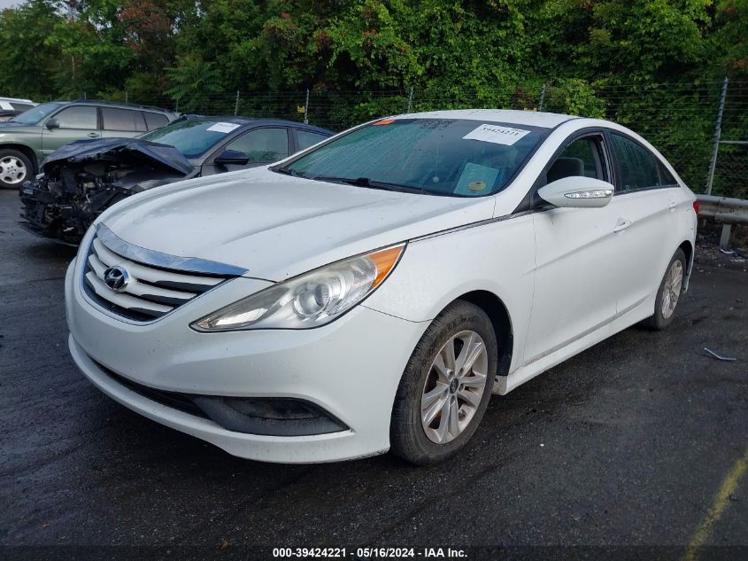 2014 Hyundai Sonata Gls VIN: 5NPEB4AC0EH835316 Lot: 39424221