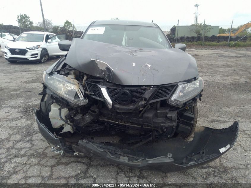 2016 Nissan Rogue S/Sl/Sv VIN: KNMAT2MT4GP677033 Lot: 39424227