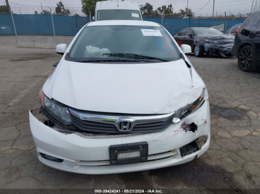 2012 Honda Civic Lx VIN: 19XFB2E58CE068272 Lot: 39424241