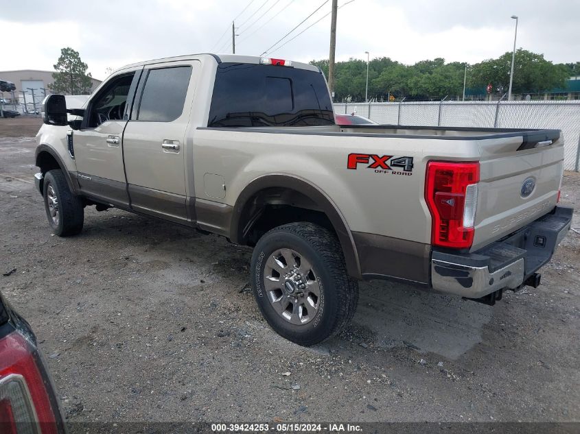 2017 Ford F-250 Lariat VIN: 1FT7W2BT1HED64703 Lot: 39424253