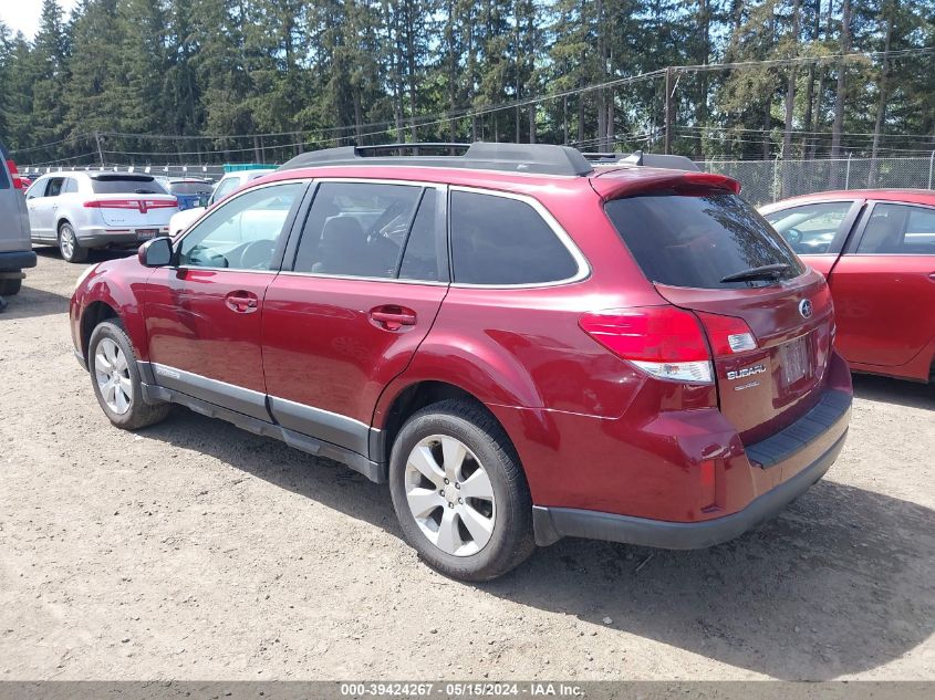 2011 Subaru Outback 2.5I Limited VIN: 4S4BRBKC6B3401681 Lot: 39424267