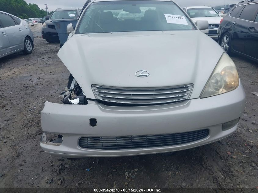 2004 Lexus Es 330 VIN: JTHBA30G645031801 Lot: 39424278