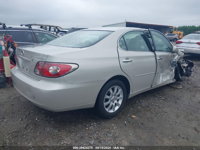 2004 Lexus Es 330 VIN: JTHBA30G645031801 Lot: 39424278