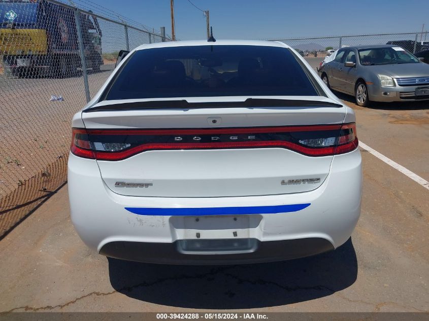 2013 Dodge Dart Limited VIN: 1C3CDFCA7DD118106 Lot: 39424288