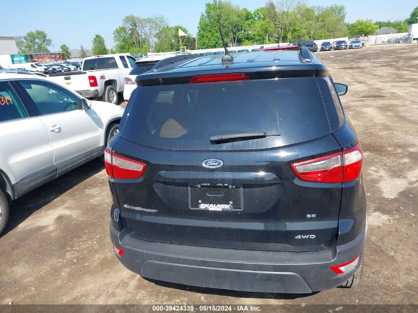 2020 Ford Ecosport Se VIN: MAJ6S3GL0LC392962 Lot: 39424339