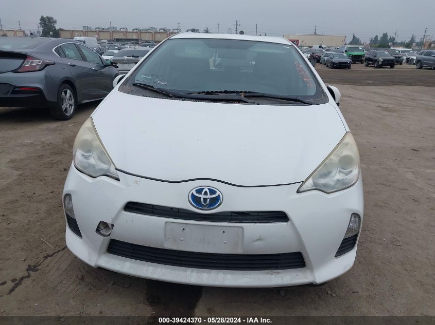 2012 Toyota Prius C One VIN: JTDKDTB38C1515963 Lot: 39424370