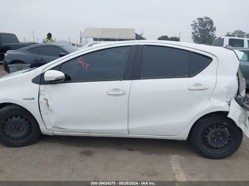 2012 Toyota Prius C One VIN: JTDKDTB38C1515963 Lot: 39424370