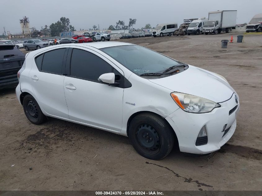 2012 Toyota Prius C One VIN: JTDKDTB38C1515963 Lot: 39424370