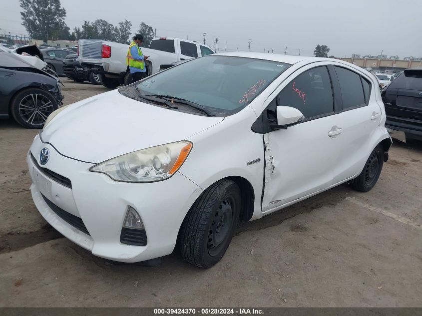 2012 Toyota Prius C One VIN: JTDKDTB38C1515963 Lot: 39424370