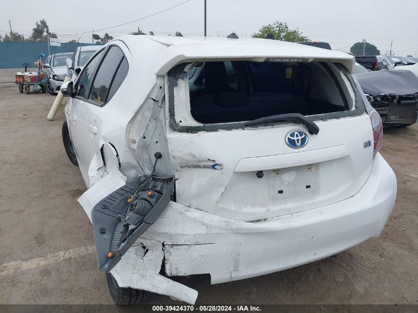 2012 Toyota Prius C One VIN: JTDKDTB38C1515963 Lot: 39424370