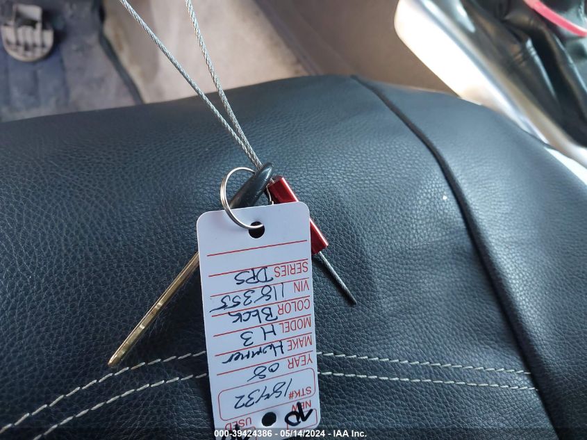 2008 Hummer H3 Suv VIN: 5GTEN13E888118355 Lot: 39424386