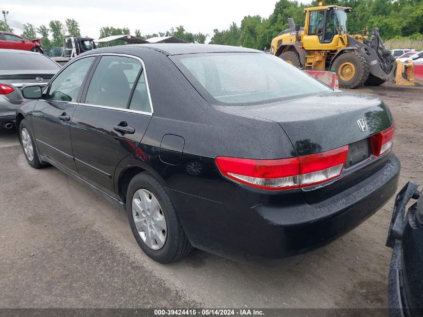 2003 Honda Accord 2.4 Lx VIN: 1HGCM56453A809244 Lot: 39424415