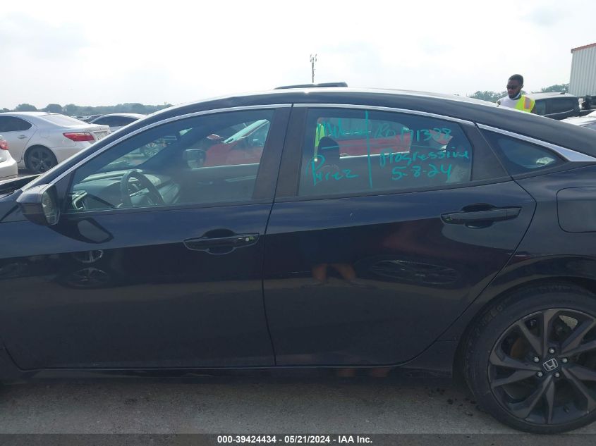 2020 Honda Civic Sport VIN: 19XFC2F80LE025373 Lot: 39424434