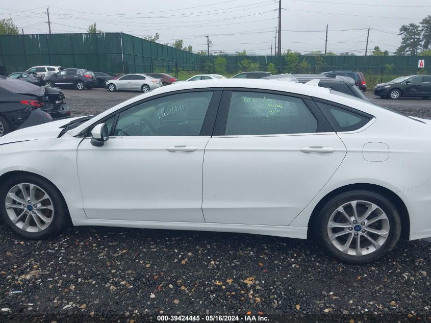 2020 Ford Fusion Se VIN: 3FA6P0HD7LR158892 Lot: 39424445