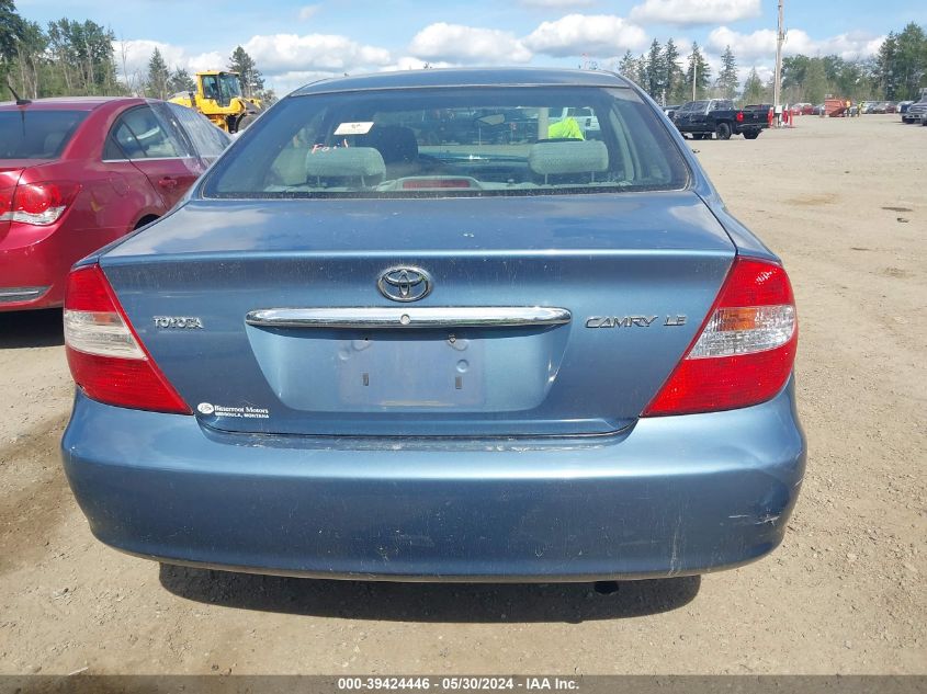 2004 Toyota Camry Le VIN: 4T1BE32K64U891013 Lot: 39424446