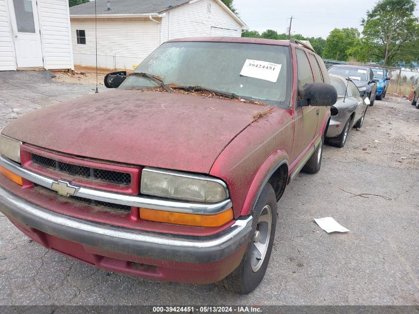 2001 Chevrolet Blazer Lt VIN: 1GNCS13W712162220 Lot: 39424451