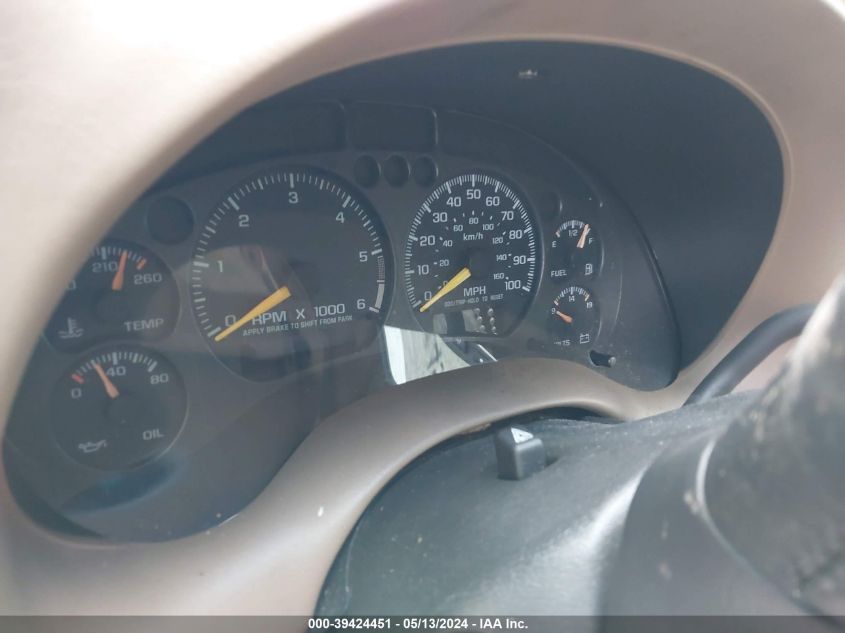 2001 Chevrolet Blazer Lt VIN: 1GNCS13W712162220 Lot: 39424451