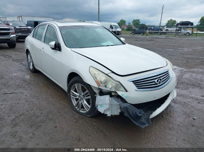 2010 Infiniti G37X VIN: JN1CV6AR8AM452483 Lot: 39424469