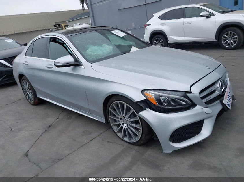 2016 Mercedes-Benz C 300 Luxury/Sport VIN: 55SWF4JB5GU178514 Lot: 39424515