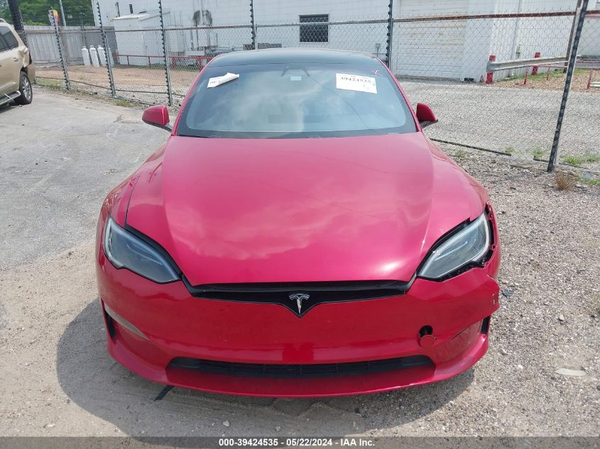 2022 Tesla Model S Plaid VIN: 5YJSA1E66NF473757 Lot: 39424535