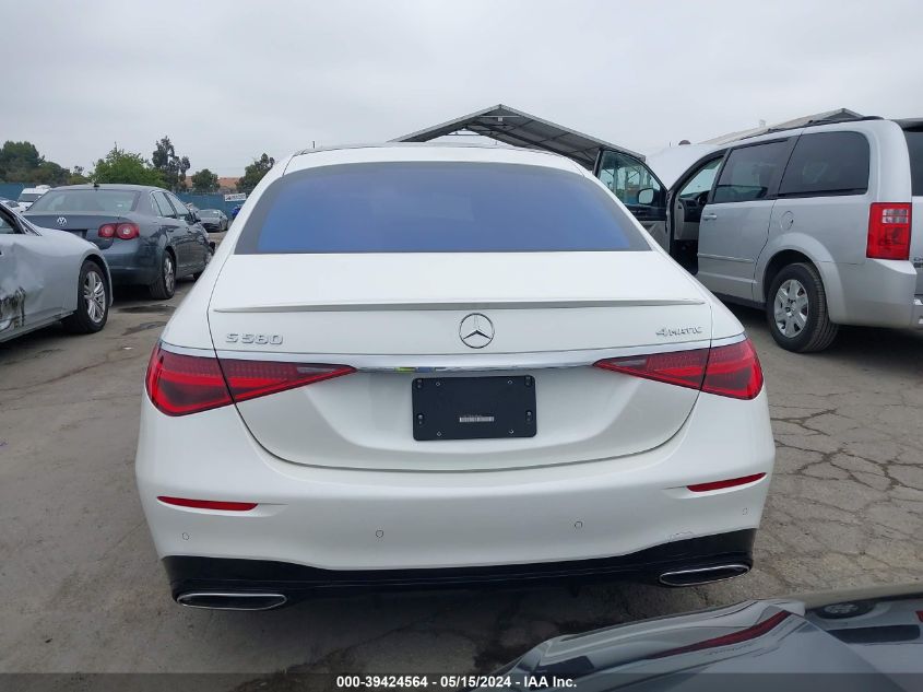 W1K6G7GB3NA066961 2022 Mercedes-Benz S 580 4Matic