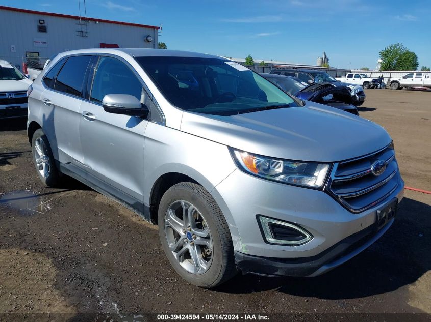 2015 Ford Edge Titanium VIN: 2FMTK4K81FBB31037 Lot: 39424594