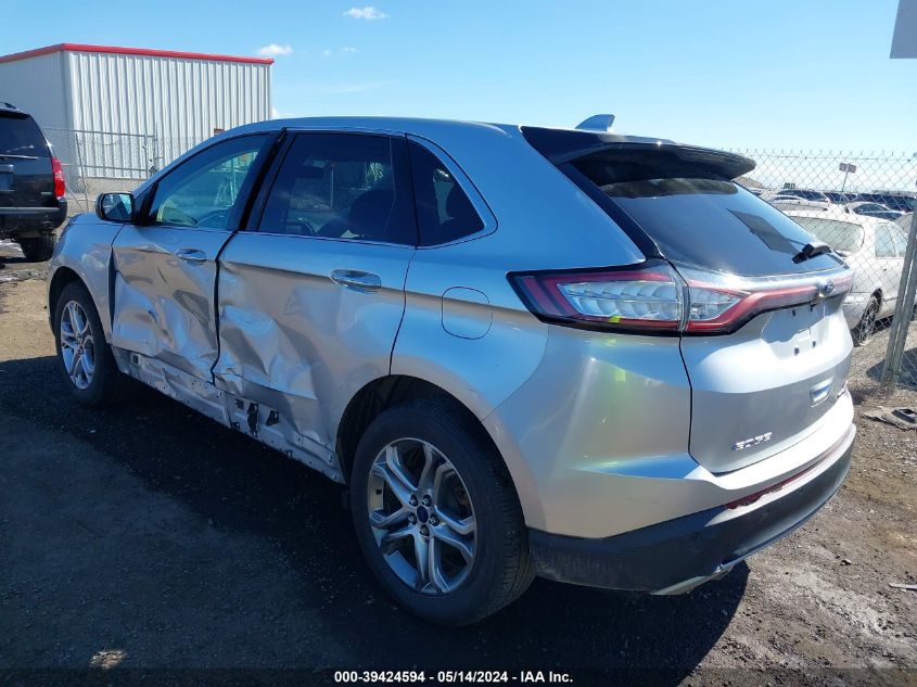 2015 Ford Edge Titanium VIN: 2FMTK4K81FBB31037 Lot: 39424594