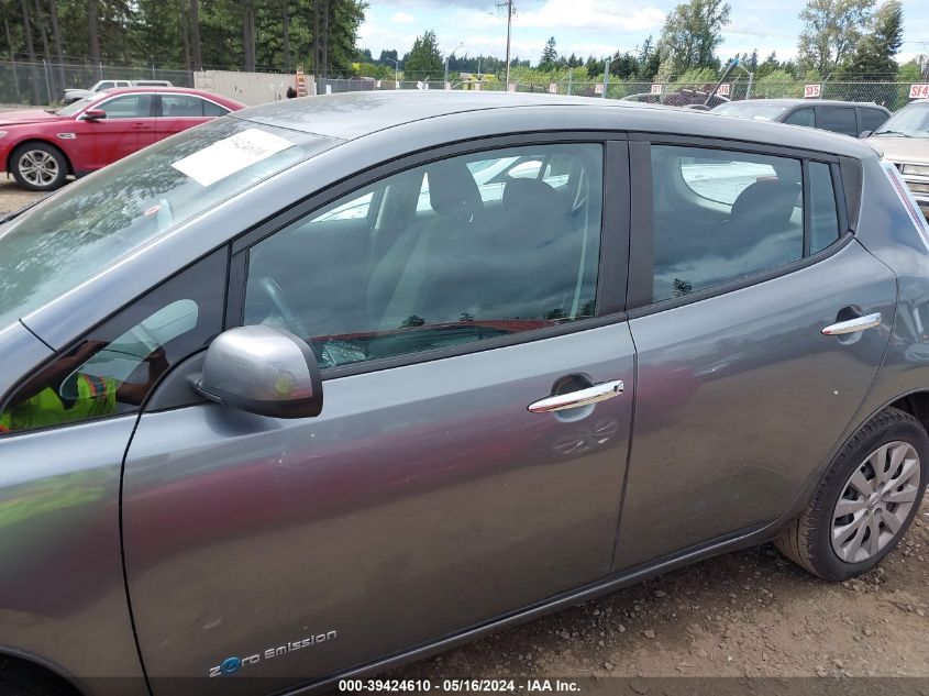 2014 Nissan Leaf S VIN: 1N4AZ0CP1EC330423 Lot: 39424610