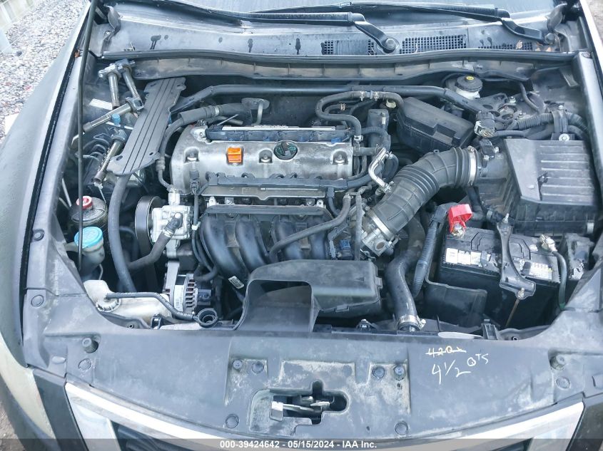 2010 Honda Accord 2.4 Ex VIN: 1HGCP2F72AA008431 Lot: 39424642